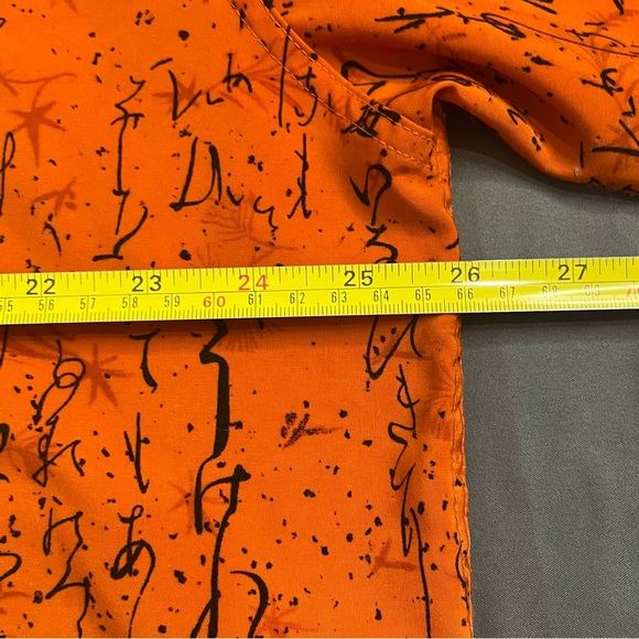 Phat Farm Shirt 90s Short Sleeve Button Front Mens XXL Samurai Sword Tiger AOP - Picture 5 of 13